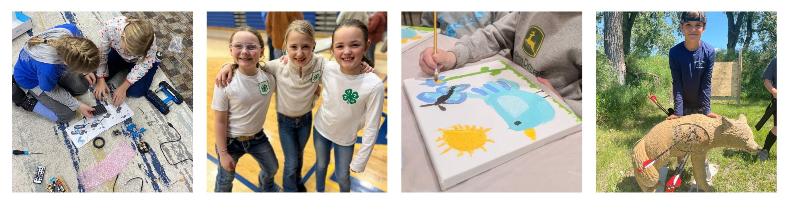 4-H'ers building, connecting, expressing, and achieving