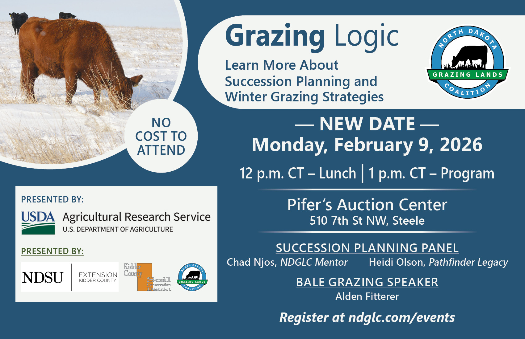 Kidder County's Grazing Logic Event Flyer