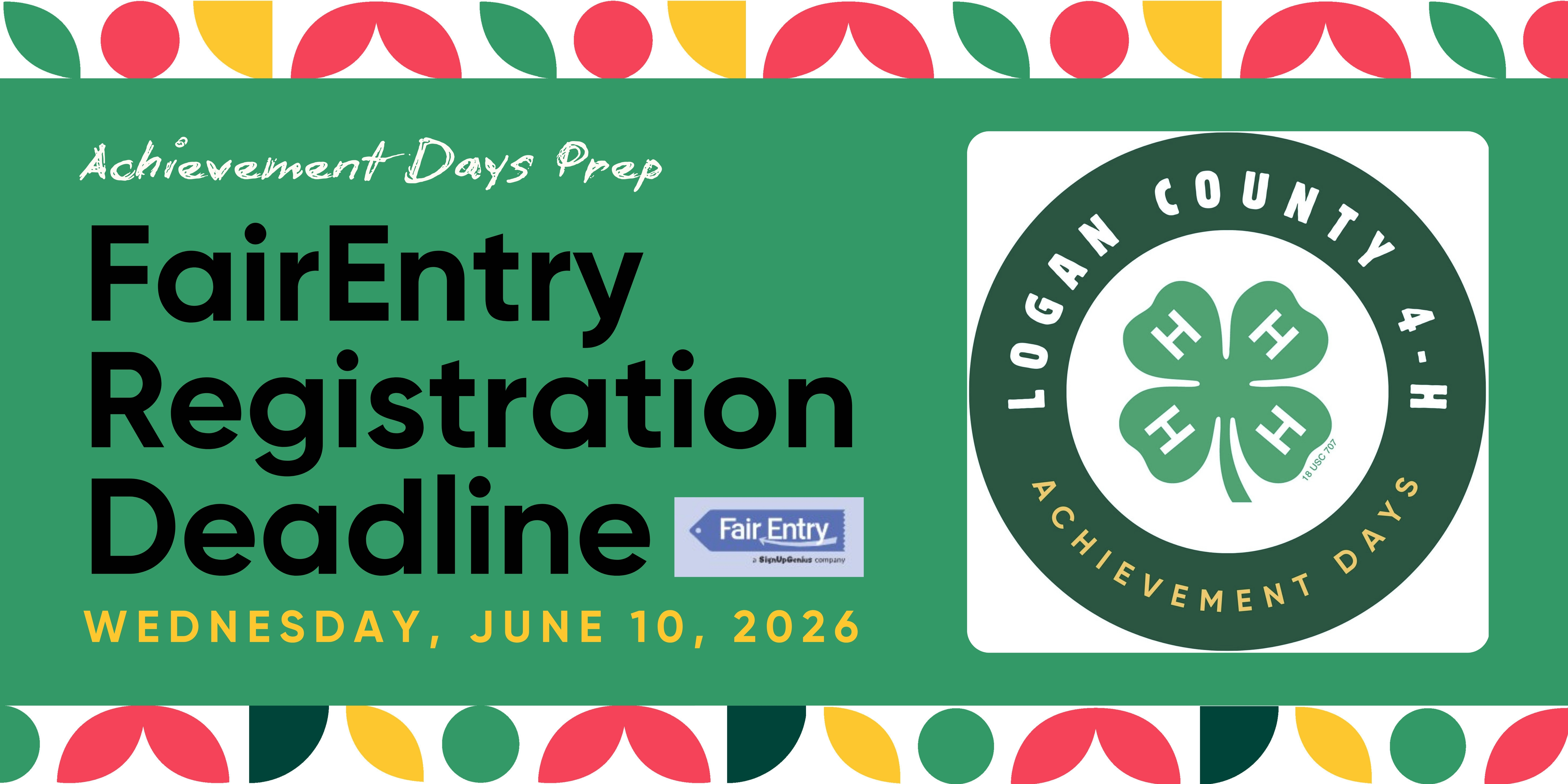 FairEntry Registration Deadline