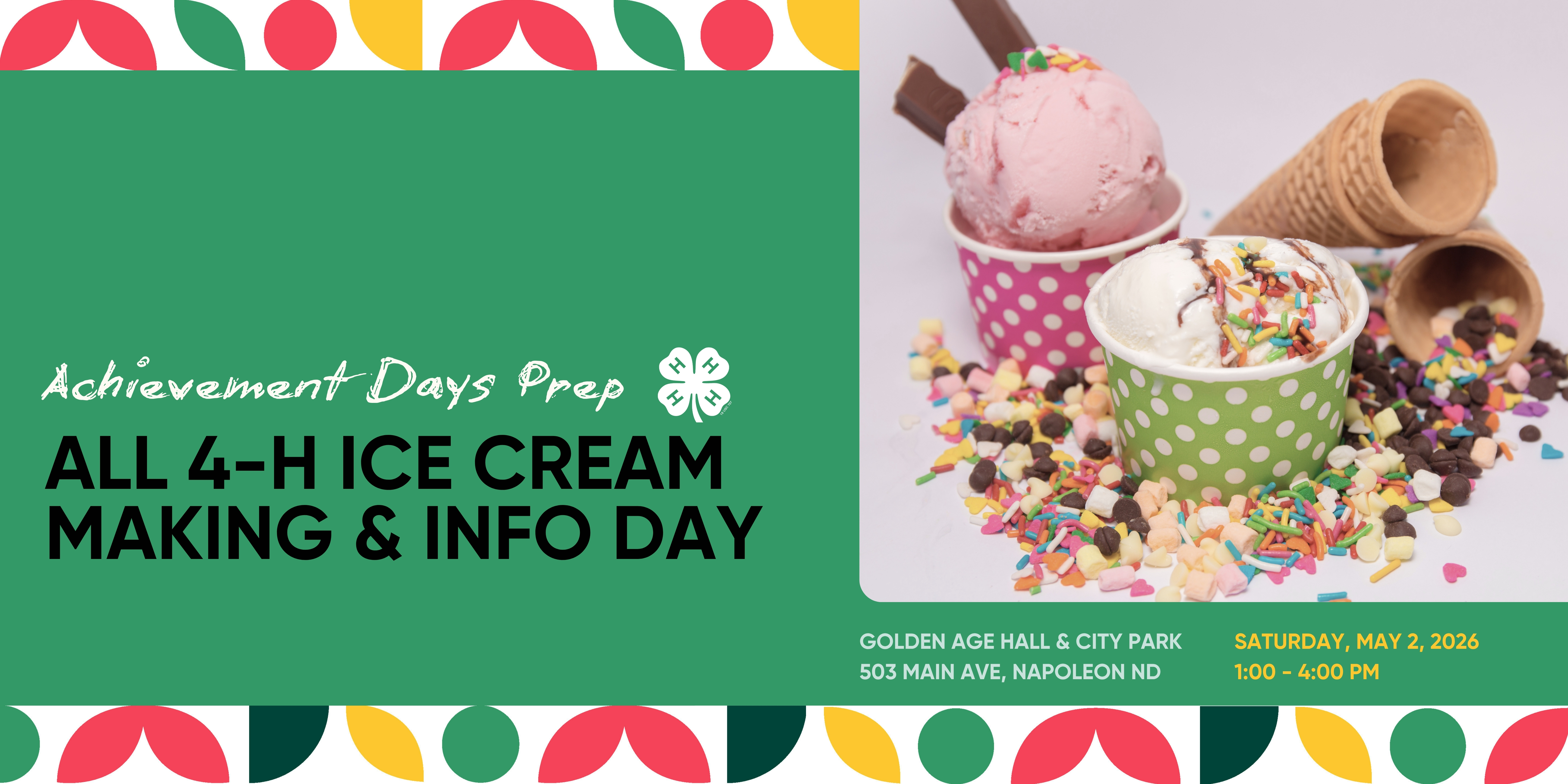 All 4-H Ice Cream Making & Info Day