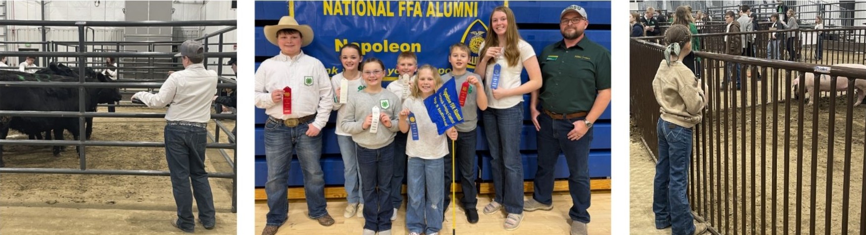 Photo Collage of Logan County 4-H Judging Team