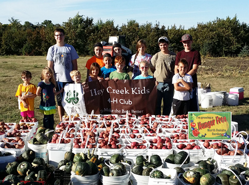 Group of people participating in the Hunger Free North Dakota Garden Project