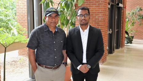 Shakil Hosain (left) and Dr. Rahman