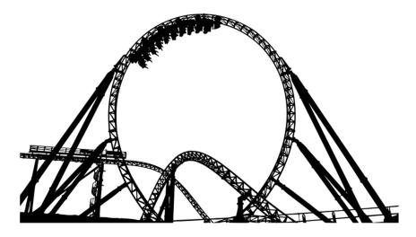 Pictured is a roller coaster. The last four years have felt like riding an emotional roller coaster. 