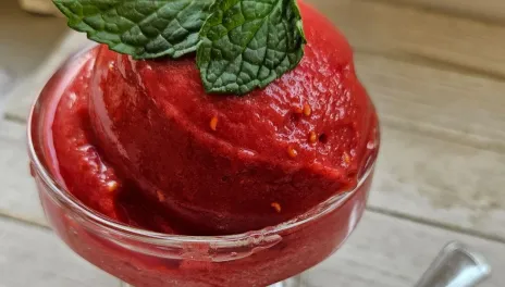 Melon Raspberry Sorbet Photo