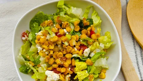 Roasted or Grilled Corn Salad with Dijon Vinaigrette