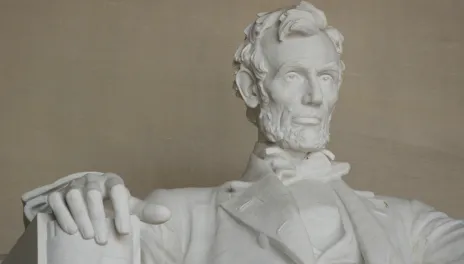 The Abraham Lincoln Memorial.