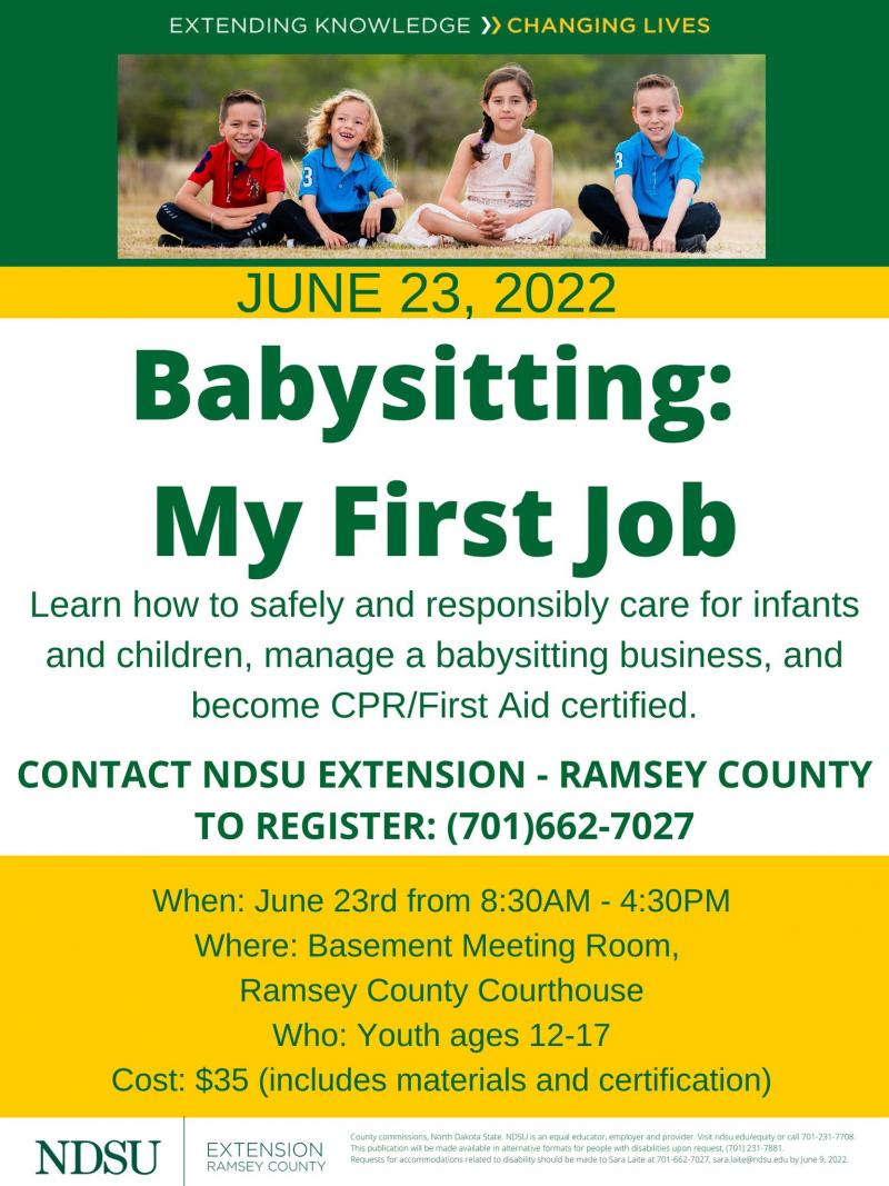 Babysitting: My First Job Ramsey County