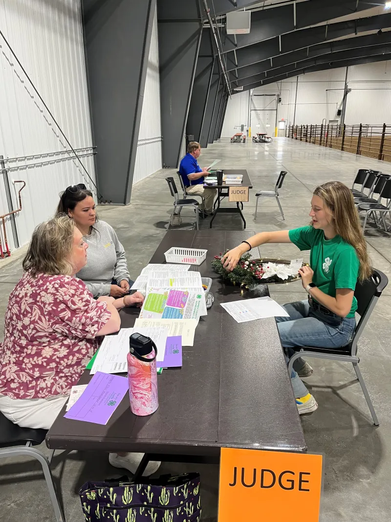 static judging a wreath project