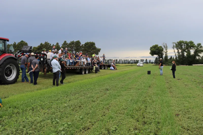 Participants on the organic/sustainable agriculture tour.