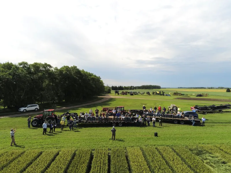 A drone view of CREC Field Day.