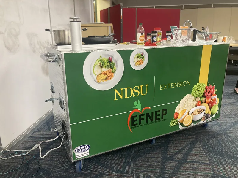 NDSU Extension mobile kitchen cart