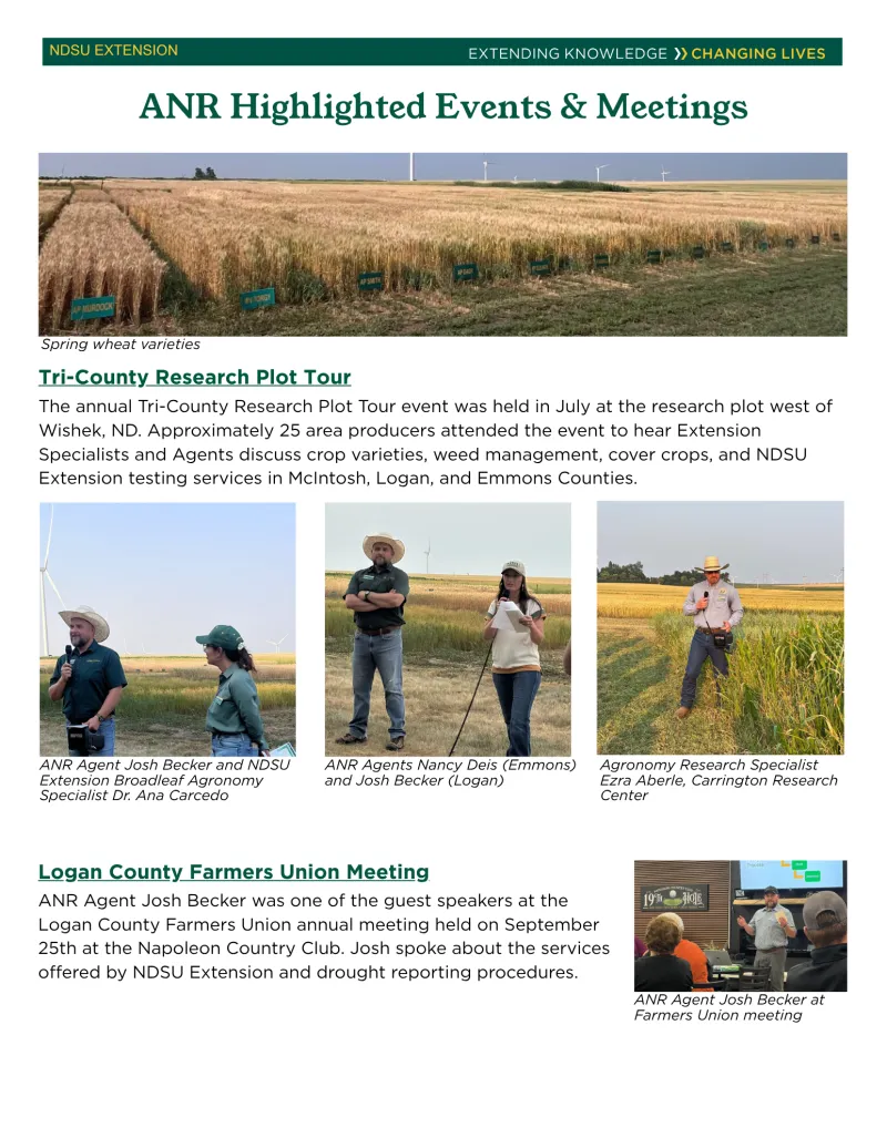 Logan County Highlighted Events & Meetings (ANR)