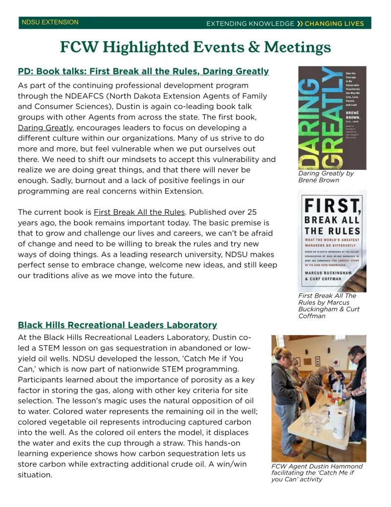 Logan County Highlighted Events & Meetings (FCW)