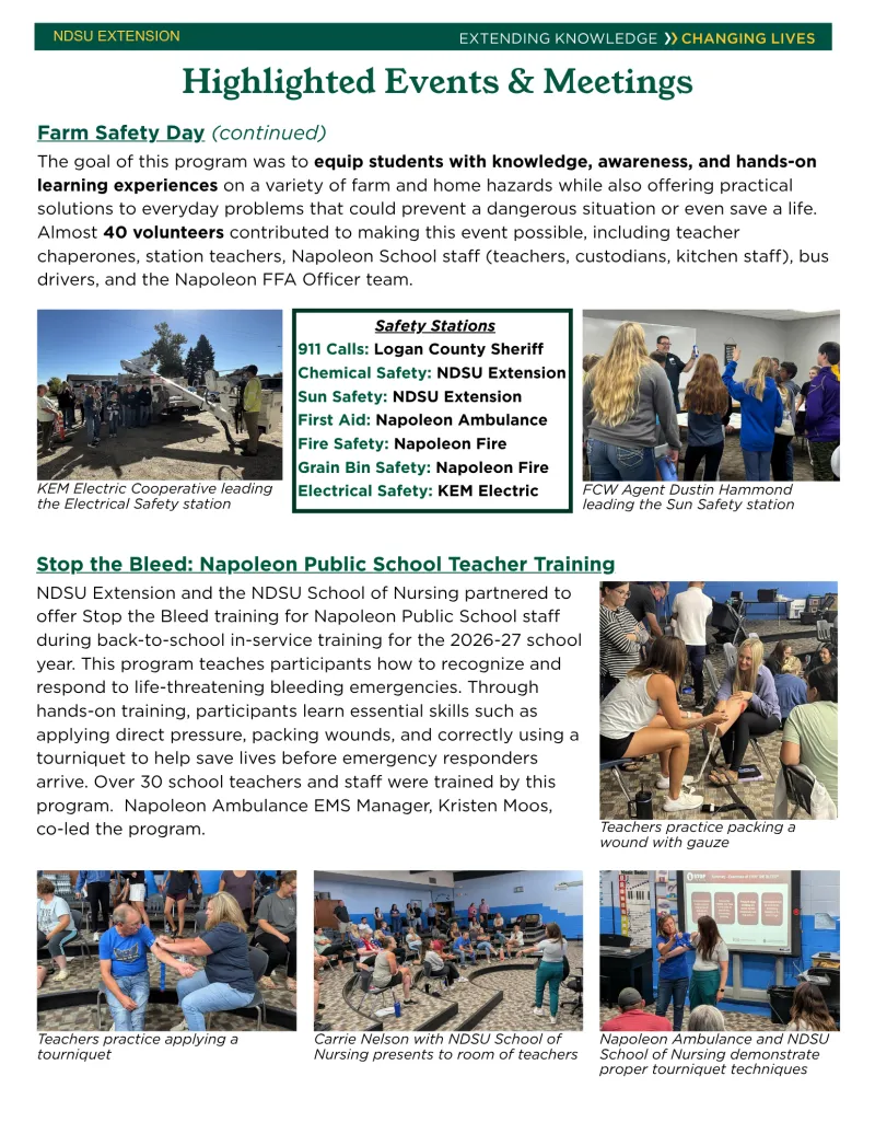 Logan County Highlighted Events & Meetings (continued)