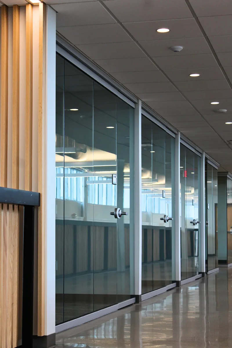 a hallway in Bolley Lab