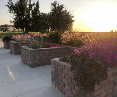 NDSU Adaptive Garden during the evening