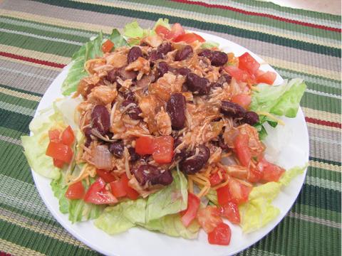 Tex-Mex Chicken and Bean Salad