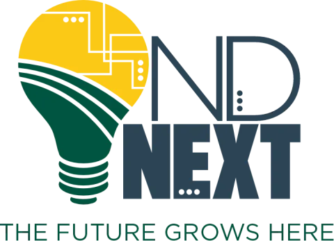 ND Next logo: The Future Grows here