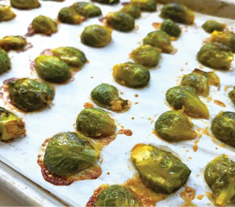 Roasted Maple Dijon Brussels Sprouts
