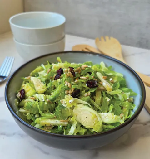 Shaved Brussel Sprout Salad