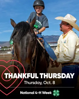 National 4-H Week (Thankful Thursday: Thursday, October 8)