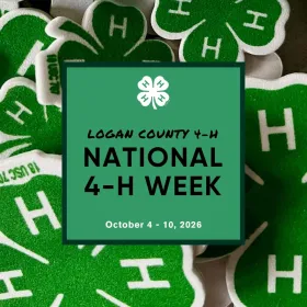Logan County 4-H National 4-H Week: October 4-10, 2026