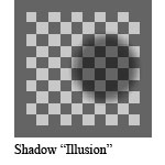 shadow illusion optical illusion
