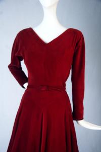 Robyne Williams - Red Velveteen Dress (1950s)