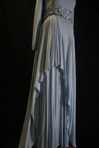 Fern (Renner) Welk - Turquoise Jersey Silk Knit Dress (1956)