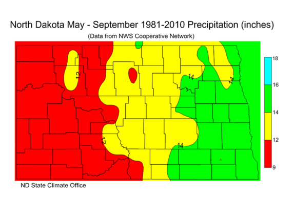 May-September Precipitation (1981-2010)