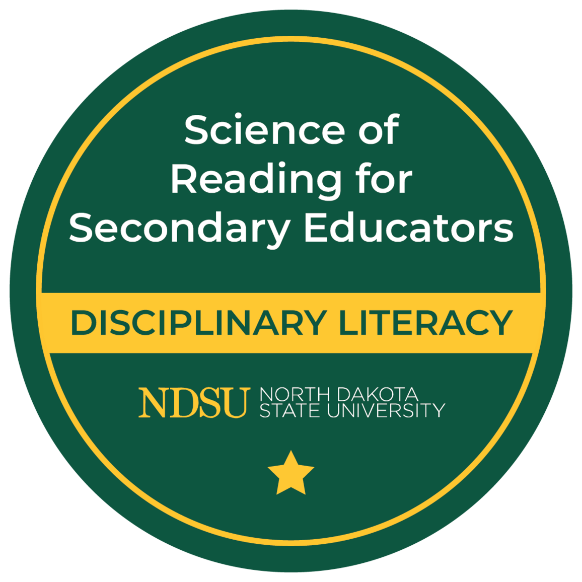 Science of Reading for Secondary Educators badge