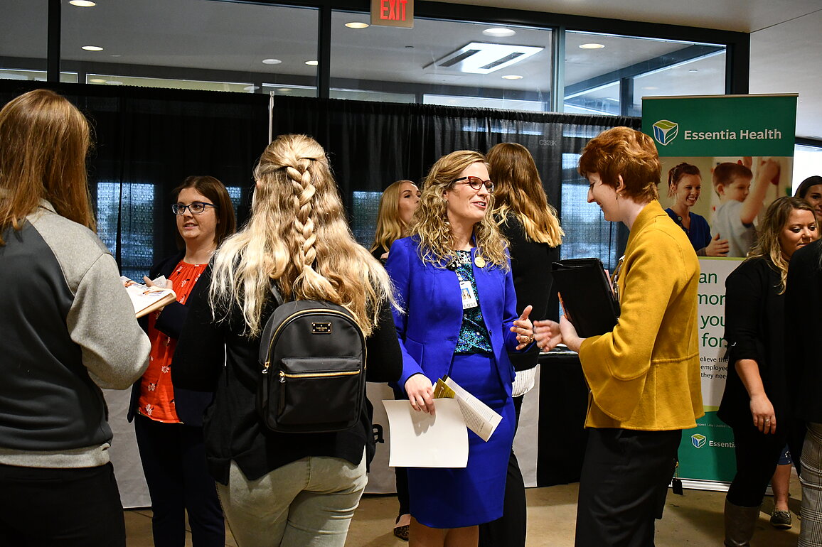 Image of a group at career fair
