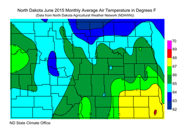 June 2015 Average Temperature