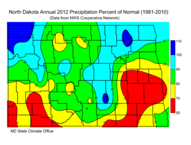 Annual Percent of Normal Precipitation