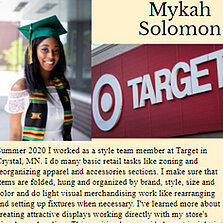 Mykah Solomon Target Project Click for Link to PDF