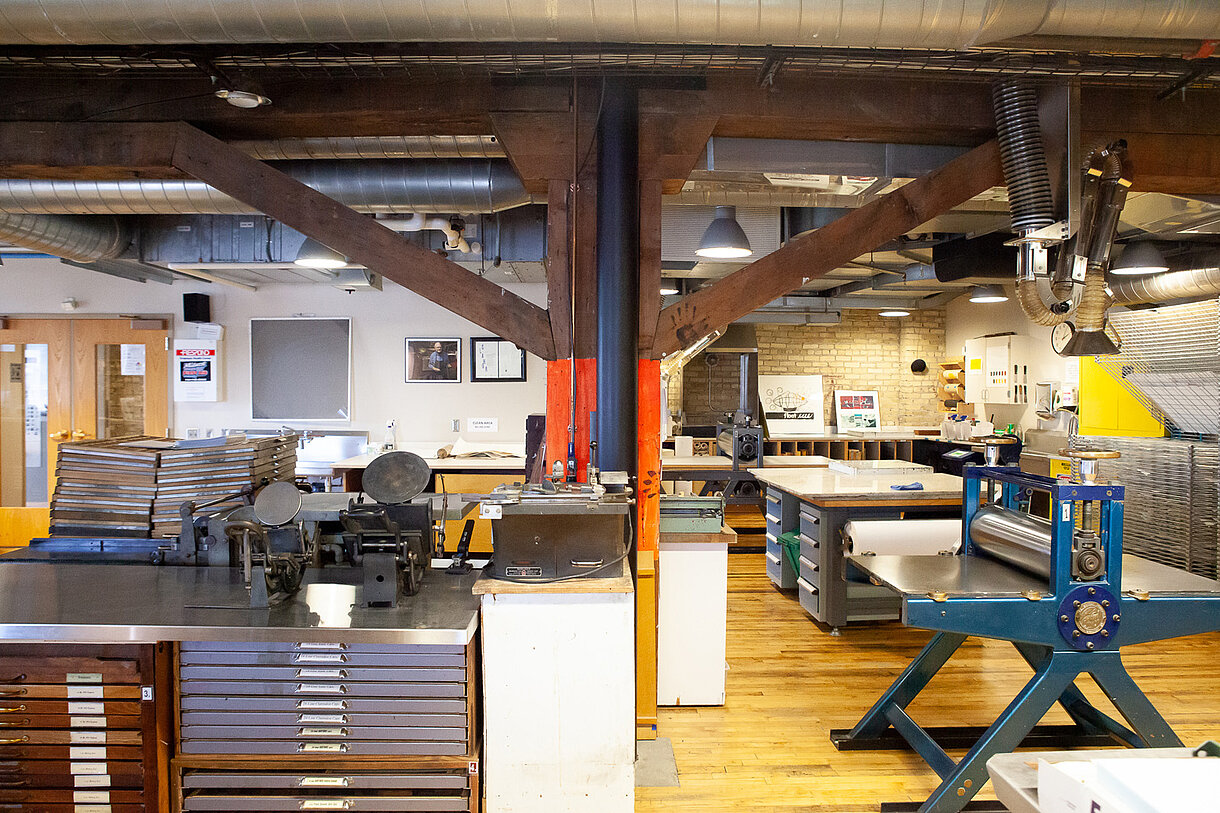 Printmaking Studio Visual Arts NDSU