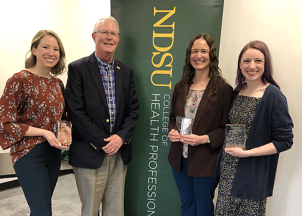 Photo of NDSU CHP Dean's Award of Excellence recipients