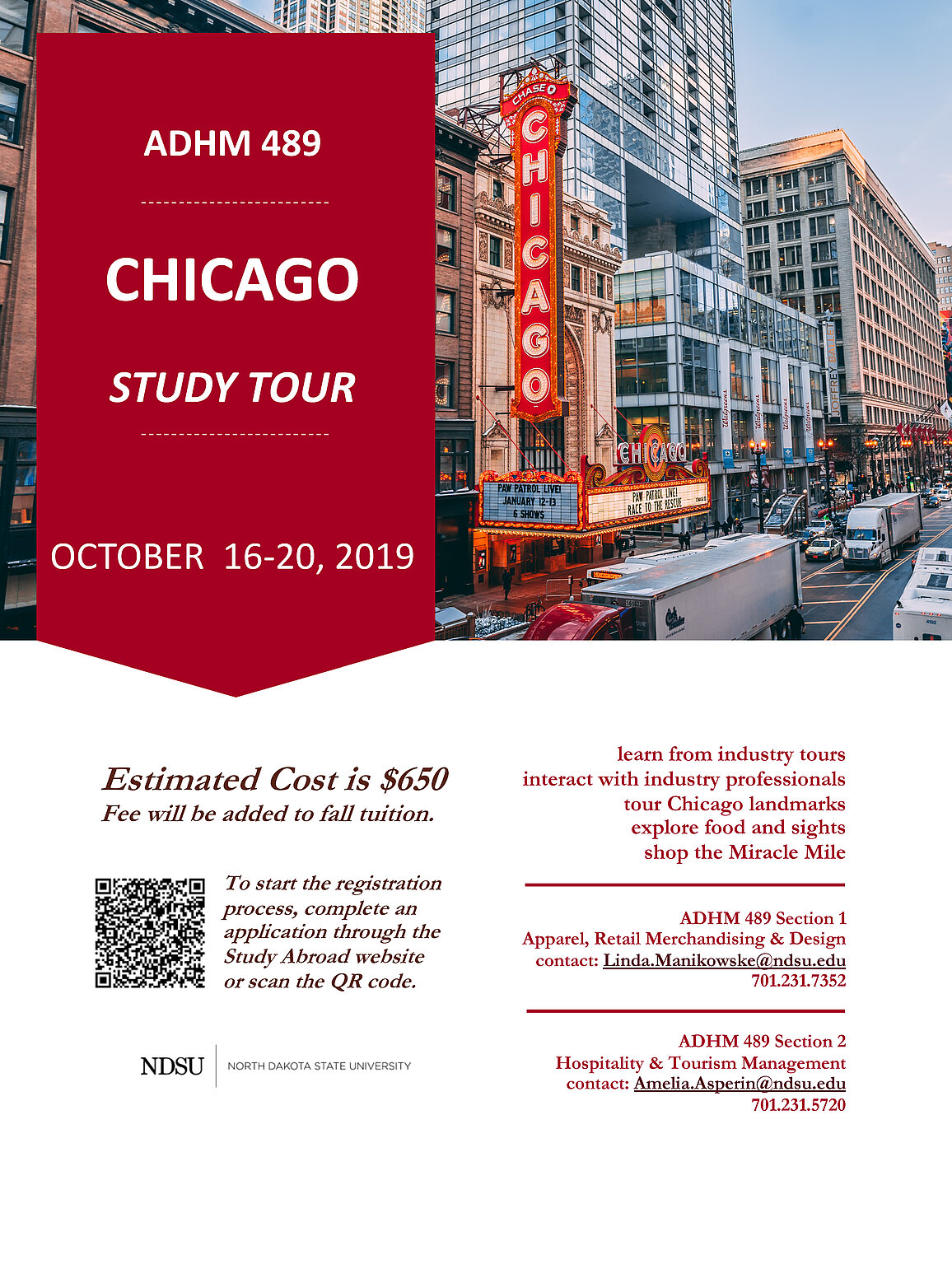 Chicago Study Tour Information