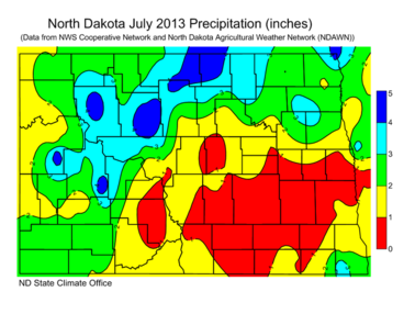 July Total Precipitation (inches)