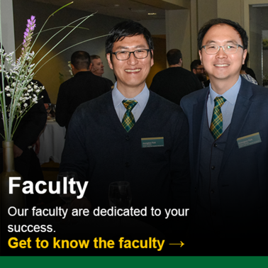 Faculty: Our faculty are dedicated to your success.  Click to get to know the faculty.
