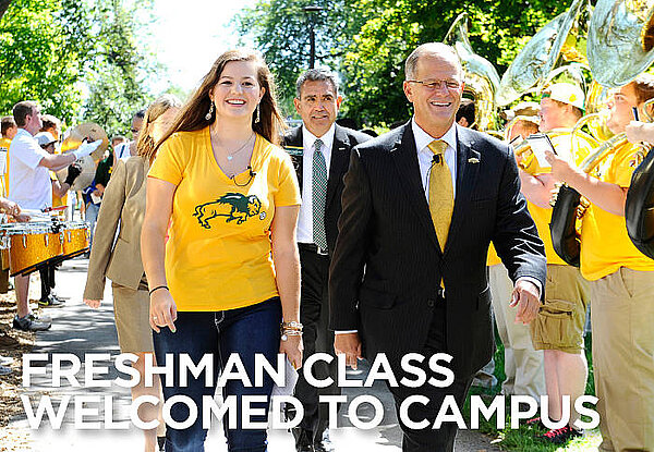 Freshman class welcomed to campus