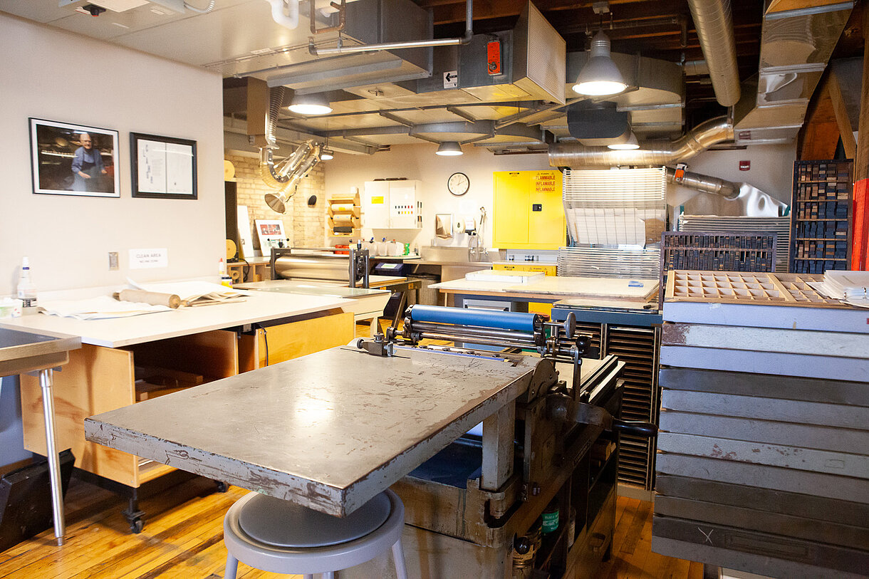 Printmaking Studio Visual Arts NDSU