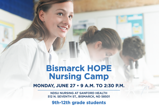 photo of Bismarck HOPE Nursing Camp flyer