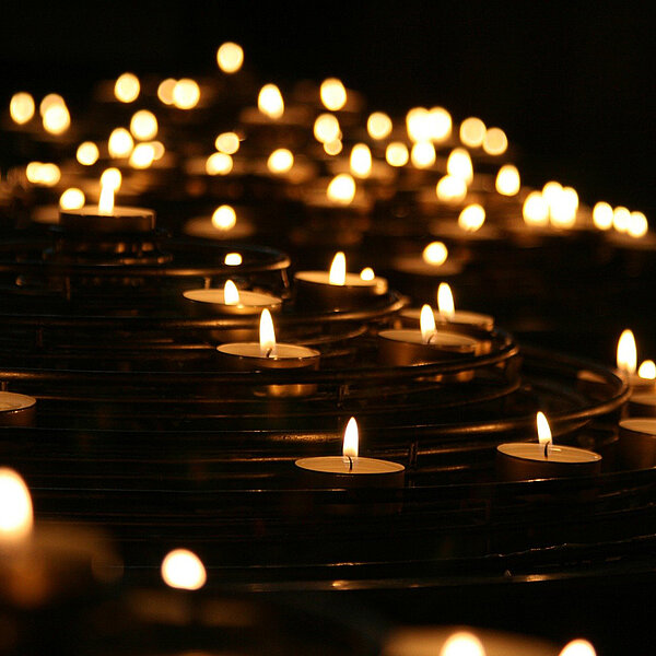 Photo of remembrance candles