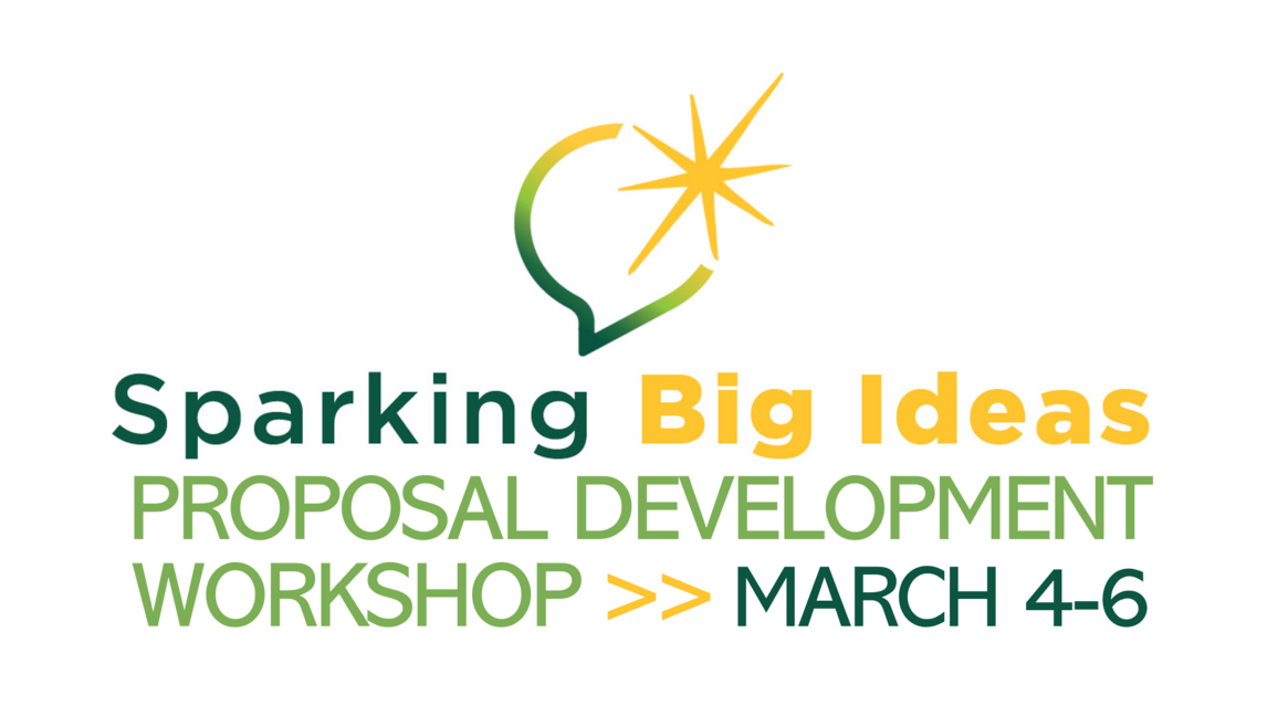 Sparking Big Ideas: Proposal Development Workshop >> March 4-6