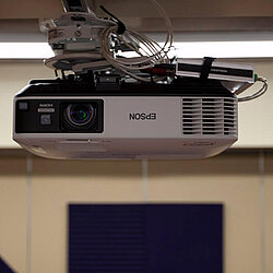 Epson projector mounted overhead