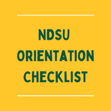 NDSU Orientation Checklist