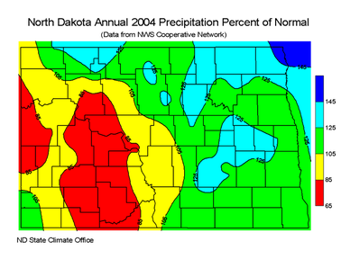 Annual Percent Of Normal Precipitation