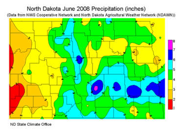 June Total Precipitation (inches)